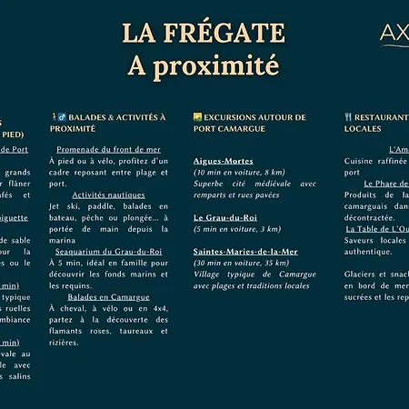 Apartman La Fregate Port Camargue - Proche Plage, Parking, Wifi, Velos Le Grau-du-Roi